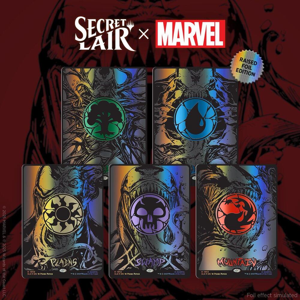 Secret Lair x Marvel's Spider-Man: Mana Symbiote Raised Foil Edition